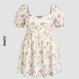 Floral Puff Sleeve Dress